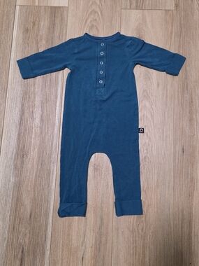 RAGS Blue Long Sleeve Baby  Romper 6-12 mon